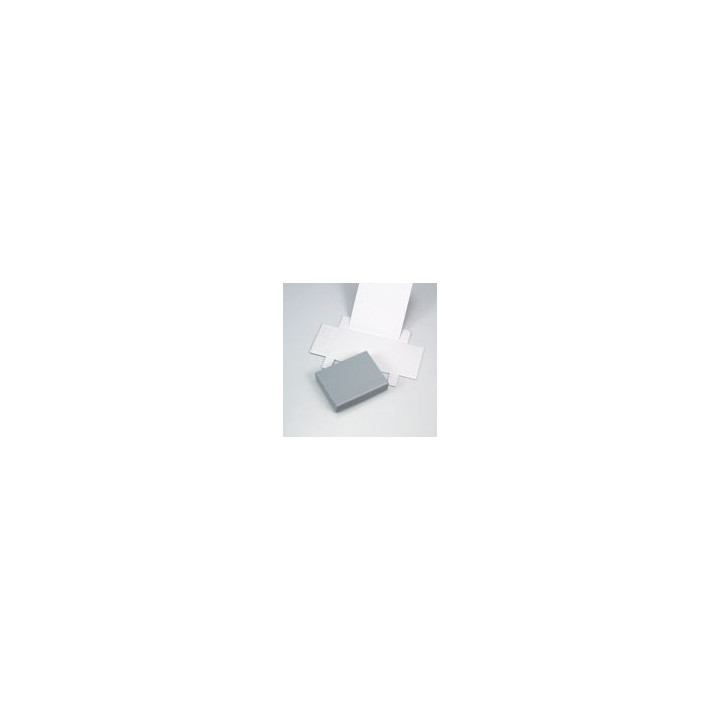 SCATOLINA ARGENTATA 16,5x13x3,5 cm CON INTERNO BIANCO