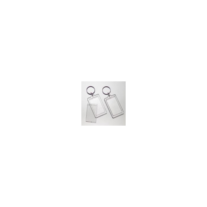 PORTACHIAVE IN PLASTICA RETTANGOLARE ANGOLI VIVI MISURA ESTERNA 3,7X6 CM MISURA INTERNA 2,8X4,3CM