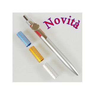 PENNA IN ALLUMINIO DIAMANTATO CON ROMBI