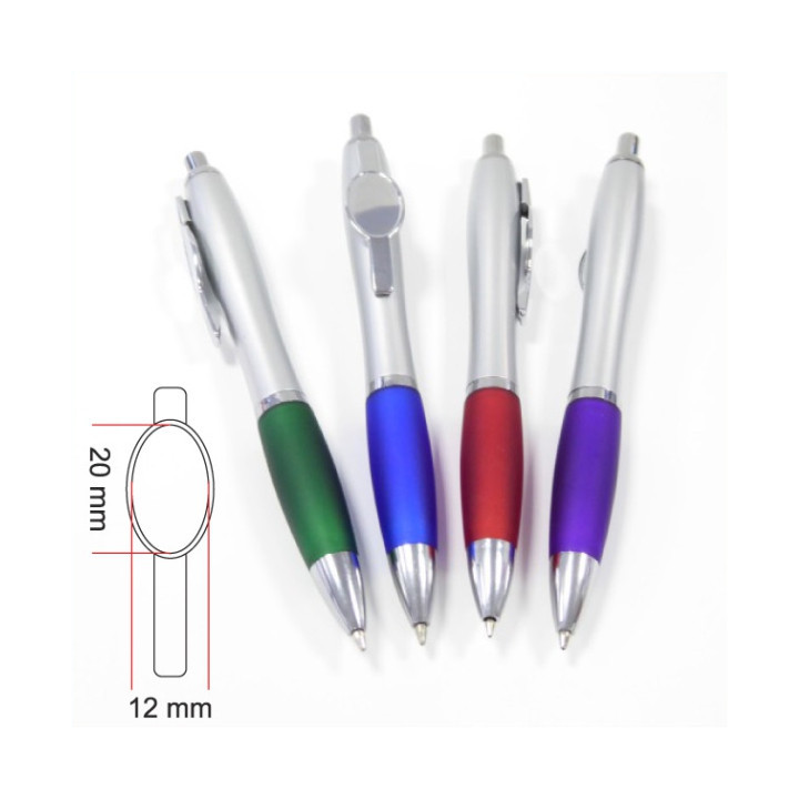 PENNA IN PLASTICA & GOMMA, OVALE 12x20mm