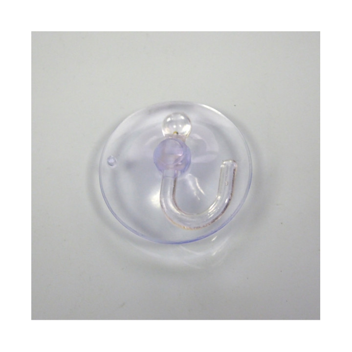 VENTOSA IN PLASTICA CON GANCIO Ø 35mm. Confezione da 200 PZ.